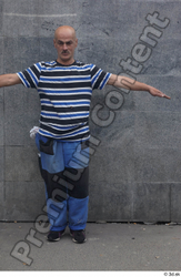 Whole Body Man T poses Casual Slim Standing Street photo references